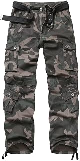 Men's Cargo Pants, Relaxed Fit Multi Pocket Work Pants