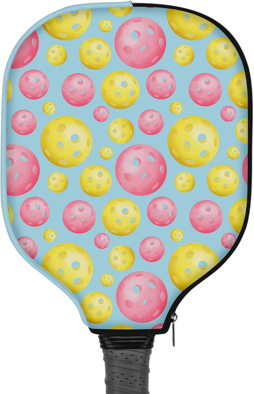 Paddle Cover for Pickleball, Protective Racket Sleeve with Zipper for Bag, Lightweight Paddle Case Accessories for Men Women 8.7" x 11.6" (1 Pack)
