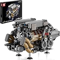 Mould King 10131 W16 Running Engine Kit: 952pcs Visible Motor Model, Motorized STEM Building Set for Teens & Adults 14+