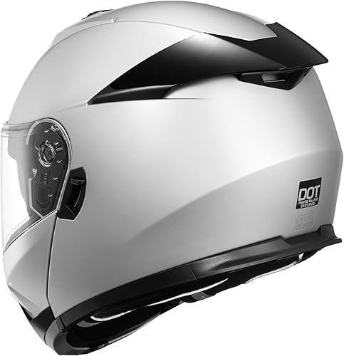 Vista 20 de KYPARA Casco modular de doble visera abatible de cara completa para motocicleta con certificación DOT de impresionismo