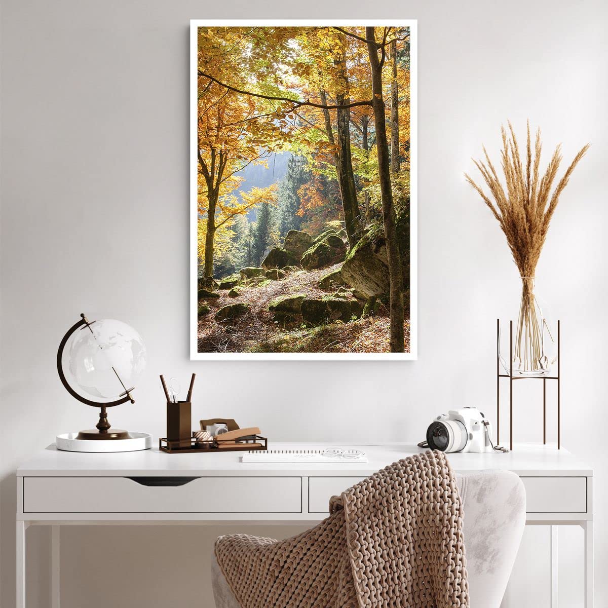 ARTTOR Affiche Décoration Murale Moderne Poster Nature Montagnes 40x50cm - Sans Cadre Ou Encadrée - Déco Salon Chambre