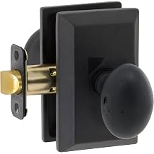 Delaney Sorrento Dummy Inactive Door Knob w/Square Trim Aged Pewter
