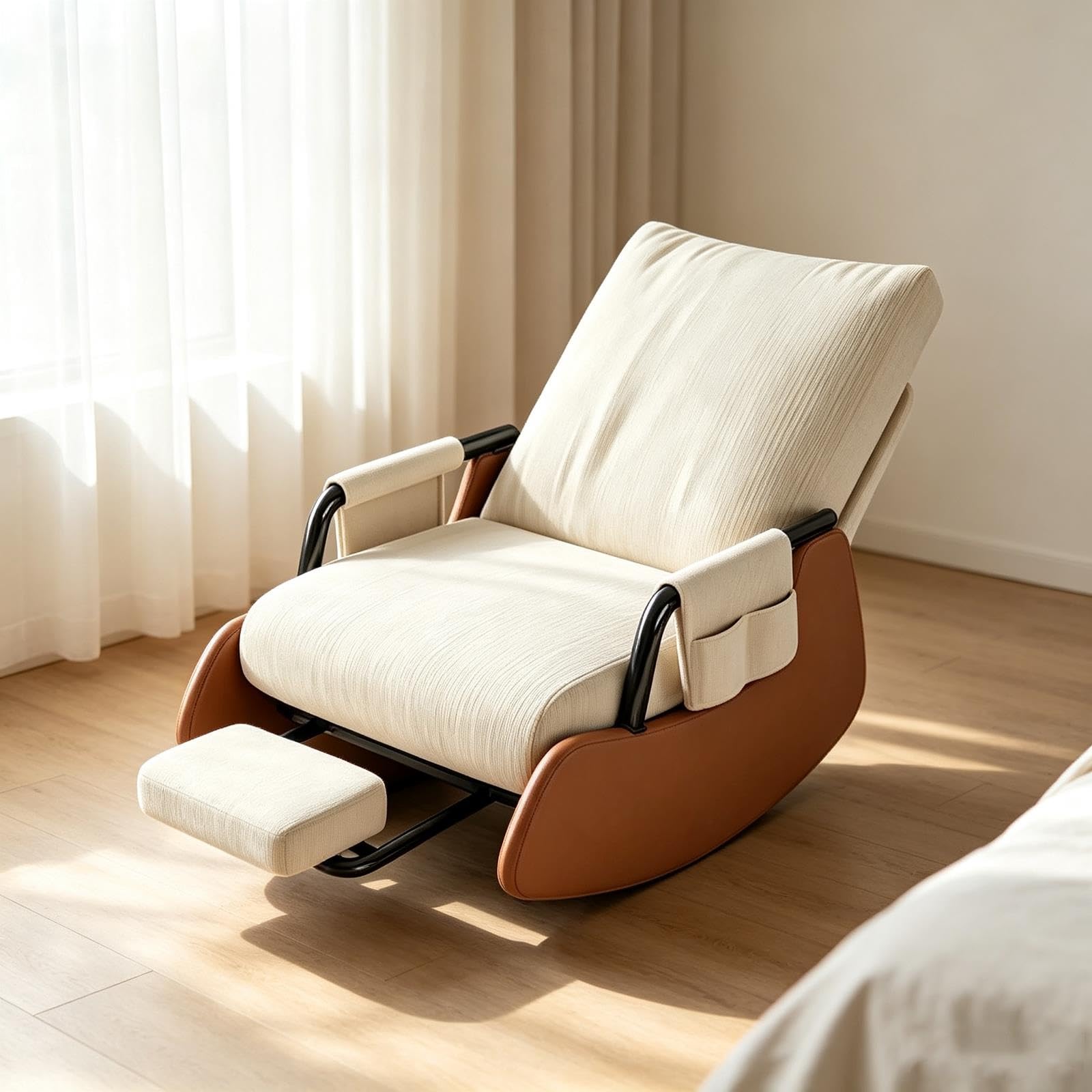 Fauteuil à bascule ergonomique avec repose-pieds fauteuil salon inclinable