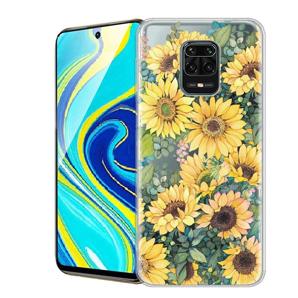 Yoedge per Xiaomi Redmi Note 9/Redmi 10X 4G Cover Trasparente con Cordino Regolabile 6,53, Ultra Sottile Morbido Silicone Leggero Soft TPU Bumper Shock Protettiva Case Stylish Pratico Cordino - Ape