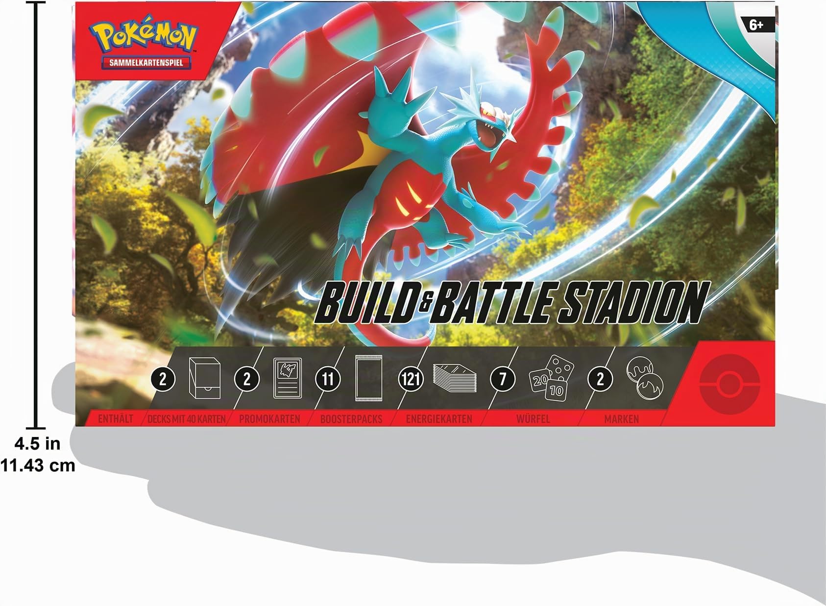 Pokémon Jeu de Cartes à Collectionner : Build & Battle Stadion Karmesin & Pourpre - Paradoxrift (2 Decks, 11 boosters & Plus)