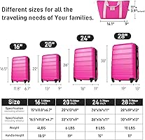 Amazon.com | Merax Luggage sets of 13 Piece 16 20 20 28 IN Carry