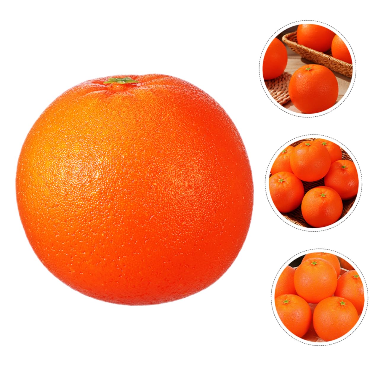 Ciieeo 4 Sätze Simuliertes Orangefarbenes Modell Naturgetreue Fruchtdekorationen Desktop-deko Mit Künstlichen Orangen Fruchtmodell Prop Künstliche Orangen Schaum 10 Stück * 4