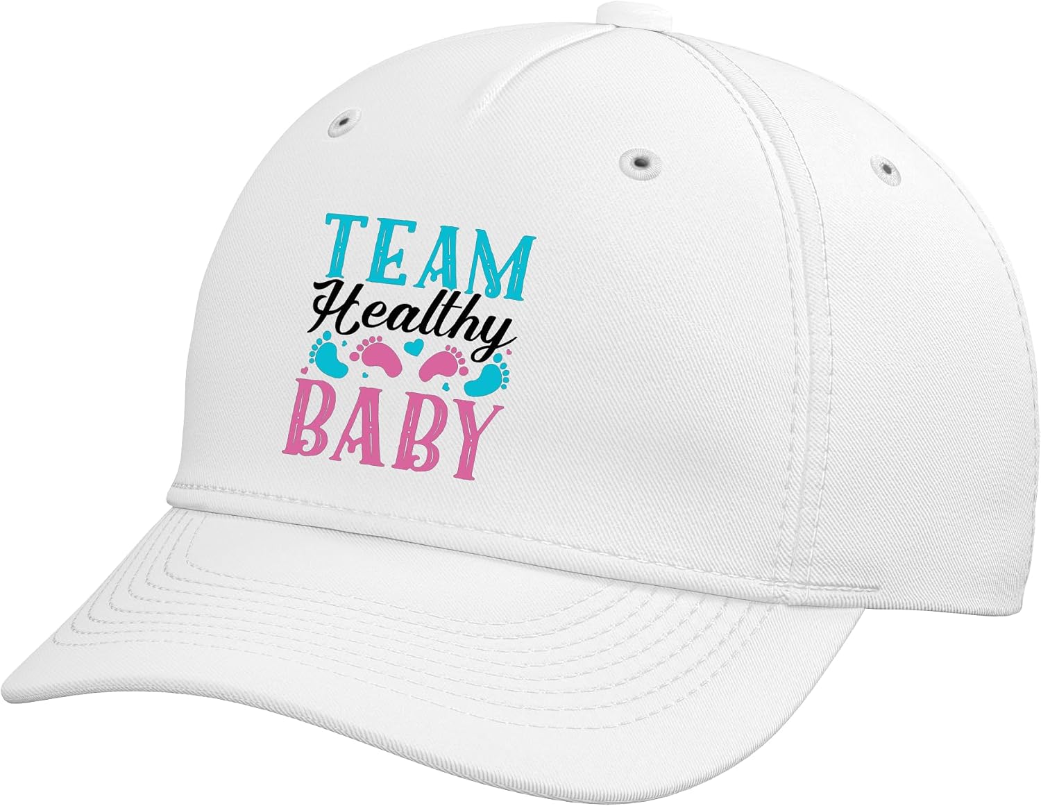 Team Healthy Baby Gender Reveal Party Adjustable Baseball Hat