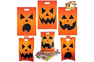 JOYIN 72 Pack Pumpkin Trick or Treat Bags