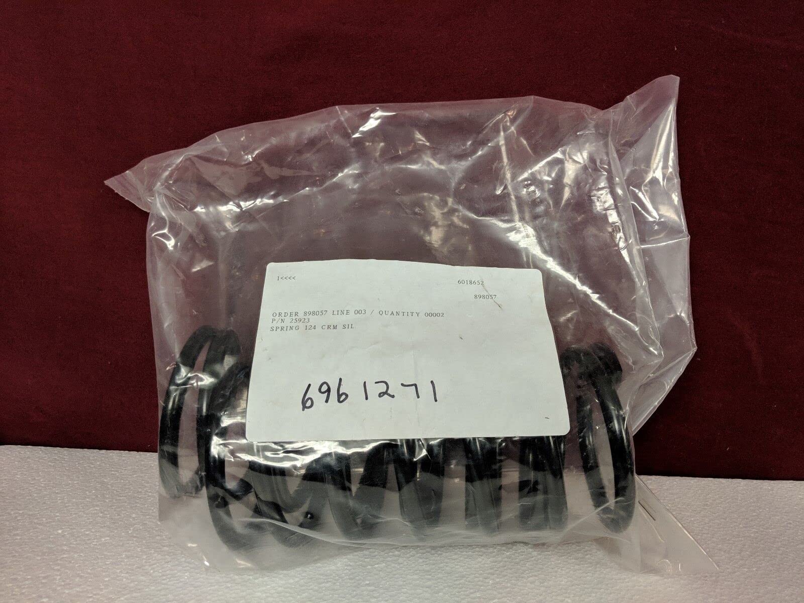 25923 Steel Spring 124 CRM SIL 6018652 898057 6961271 *Quantity of 2*