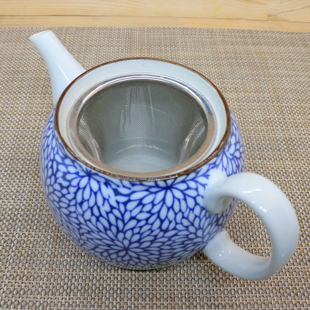青色花模様陶器杯 12個セット　蓋付き　有田焼 青色花模様陶器杯 12個セット蓋付き有田焼