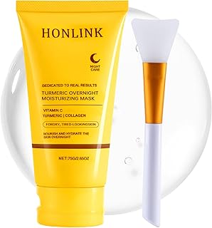 Mascarilla hidratante de cúrcuma durante la n...