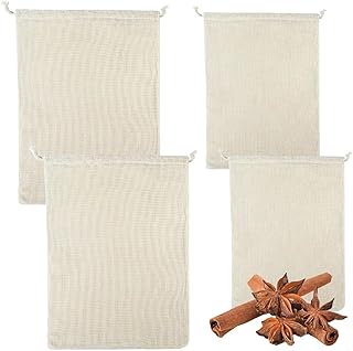 Set 4 Filet de cuisson pour pois chiches, Sac de cuisson, Sac de cuisson pour légumes Filet de cuisson pour aliments, Filet de cuisson pour légumes réutilisable sachet the a remplir jetable