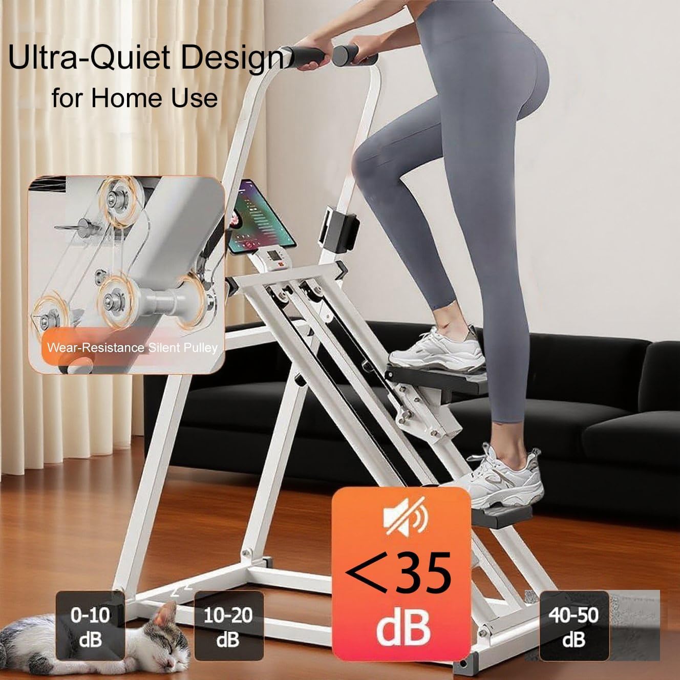 الة تسلق متدرجة قابلة للطي، الة تمارين تسلق السلالم العمودية م... - view 7