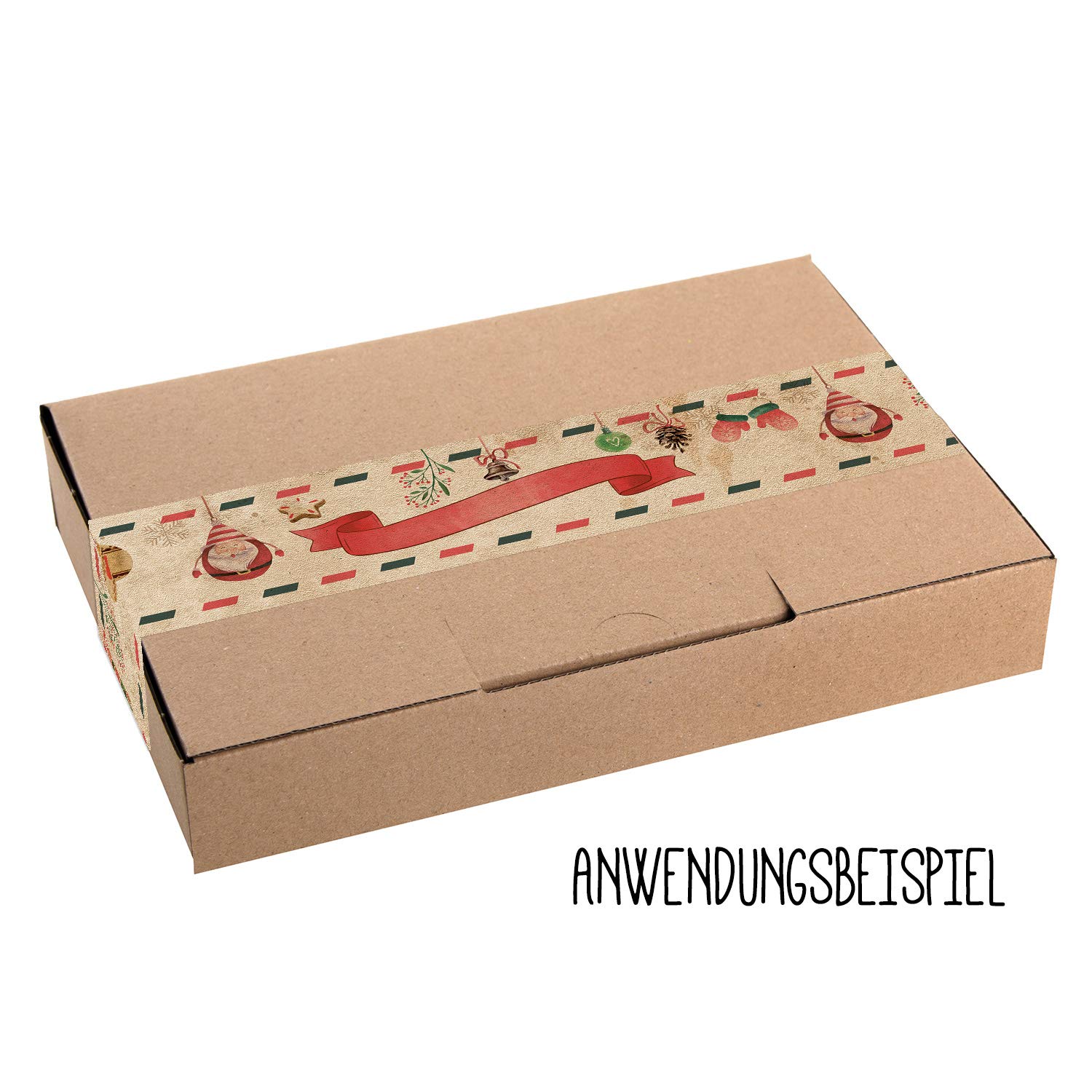 Logbuch-Verlag Lot De 25 Sachets De Noël En Papier Kraft Avec