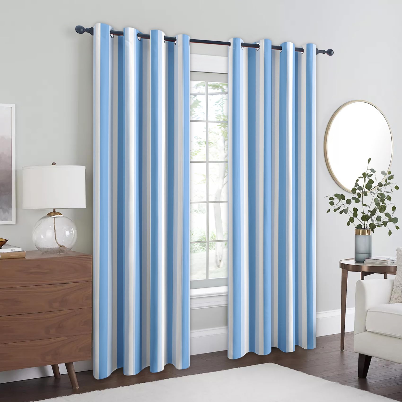 Cortinas de salón elegantes con caída perfecta y confección estructural de ojales robustos