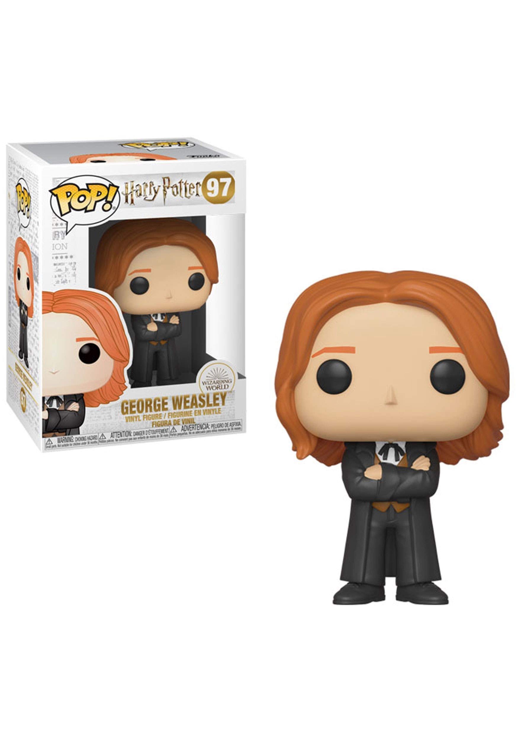 Amazon.com: Funko Pop! Movies: Harry Potter - George Weasley (Yule) : Toys  \u0026 Games