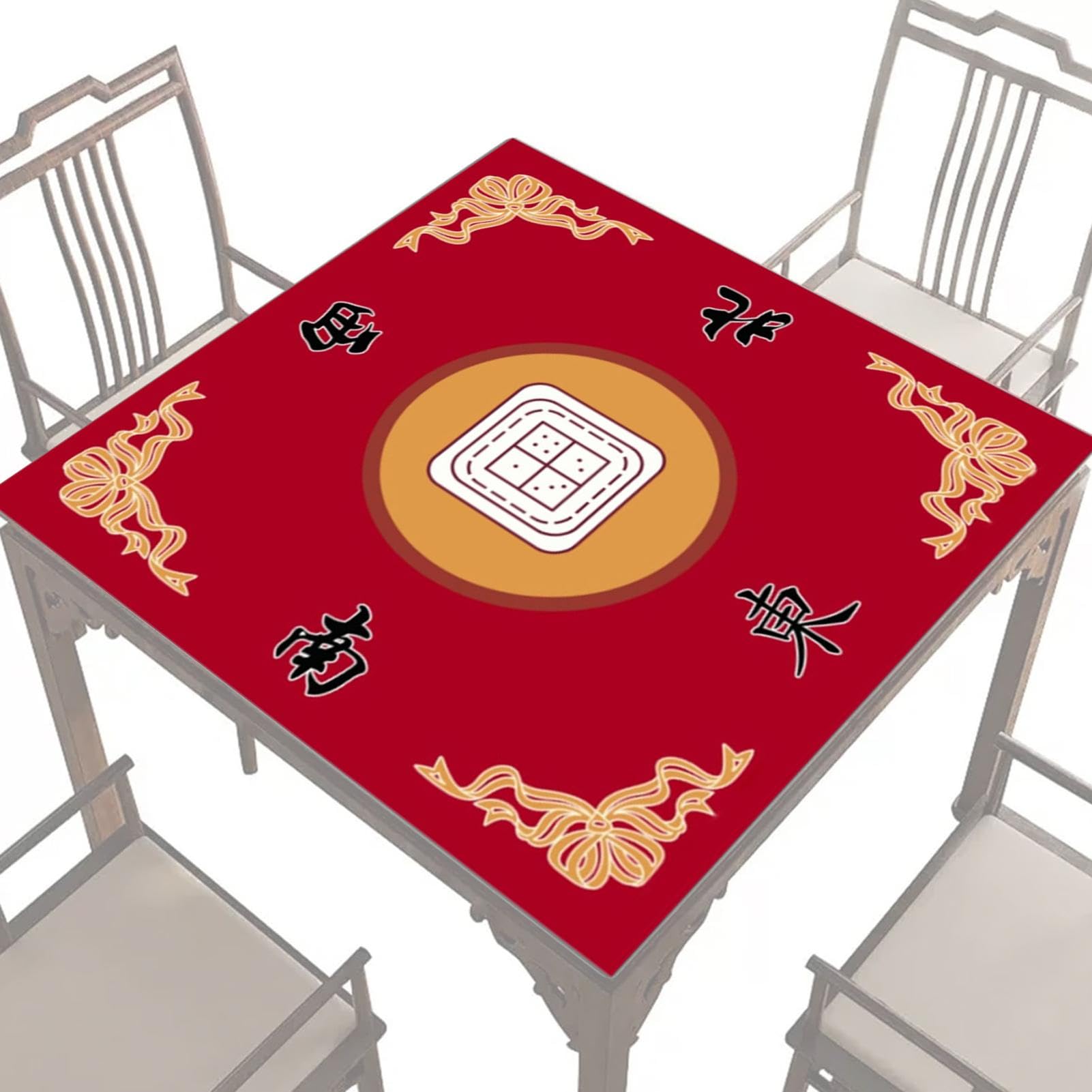 Tapis de jeu pour table – 68,6 x 68,6 cm – Réduction du bruit – Tapis de table de jeu de société, tapis de jeu de carrelage, tapis de table de mahjong Tapis de jeu pour table – 68,6 x 68,6 cm – Réduction du bruit – Tapis de table de jeu de société, tapis de jeu de carrelage, tapis de table de mahjong