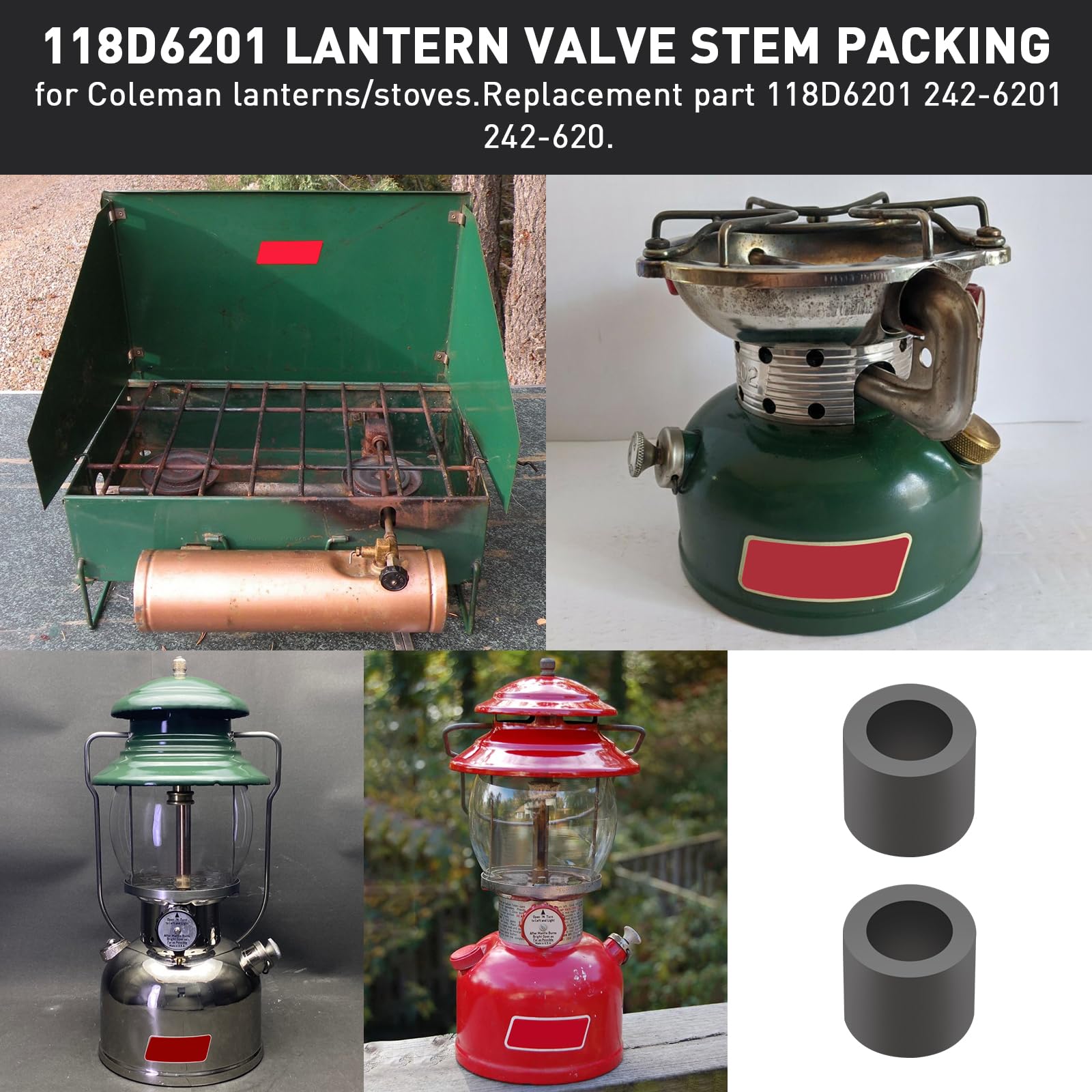 Amazon.com : GEAIN 118D6201 Lantern Valve Stem Packing for Coleman