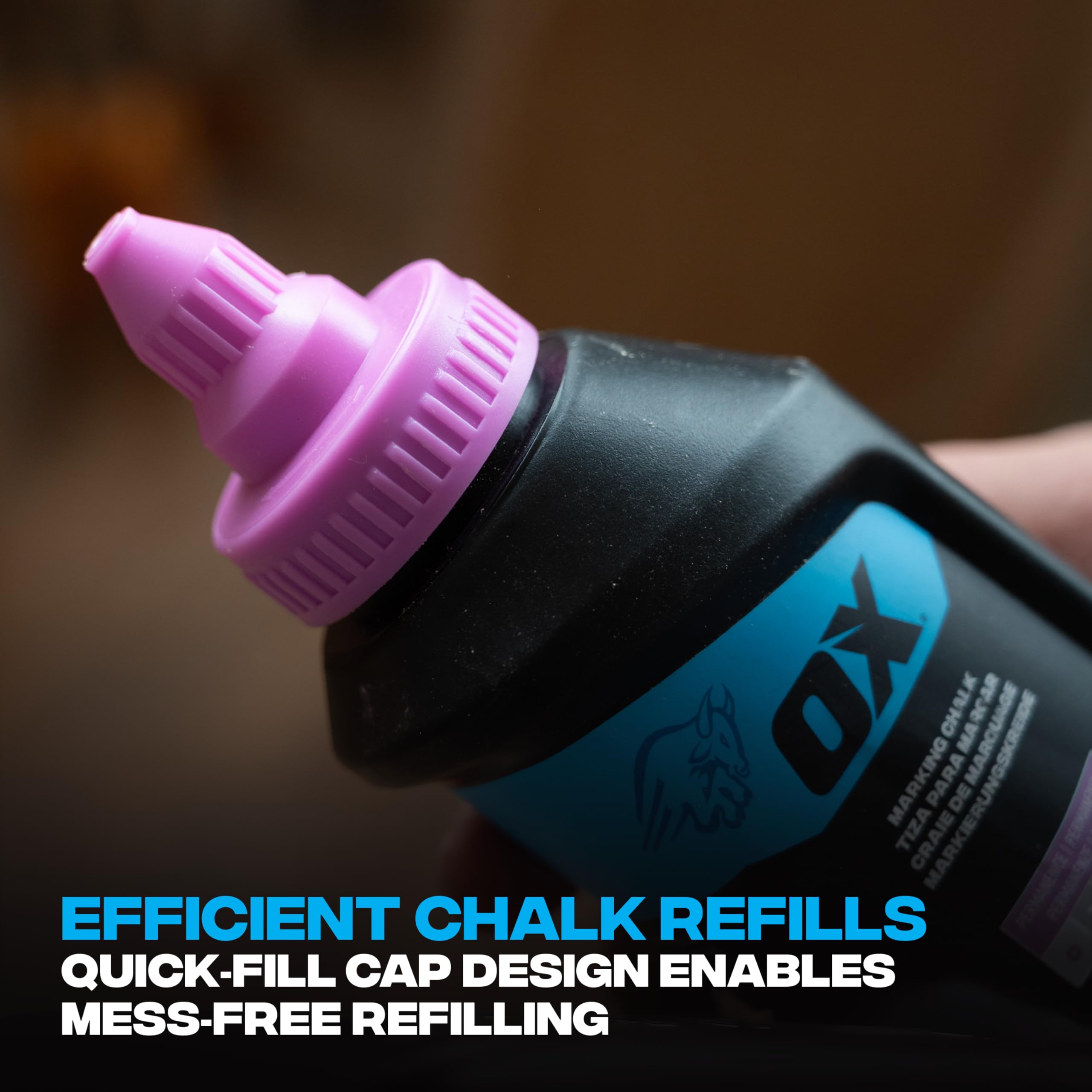 OX Violet Chalk Line Powder 8oz - Dust-Off Chalk Refill — Amazon image 3