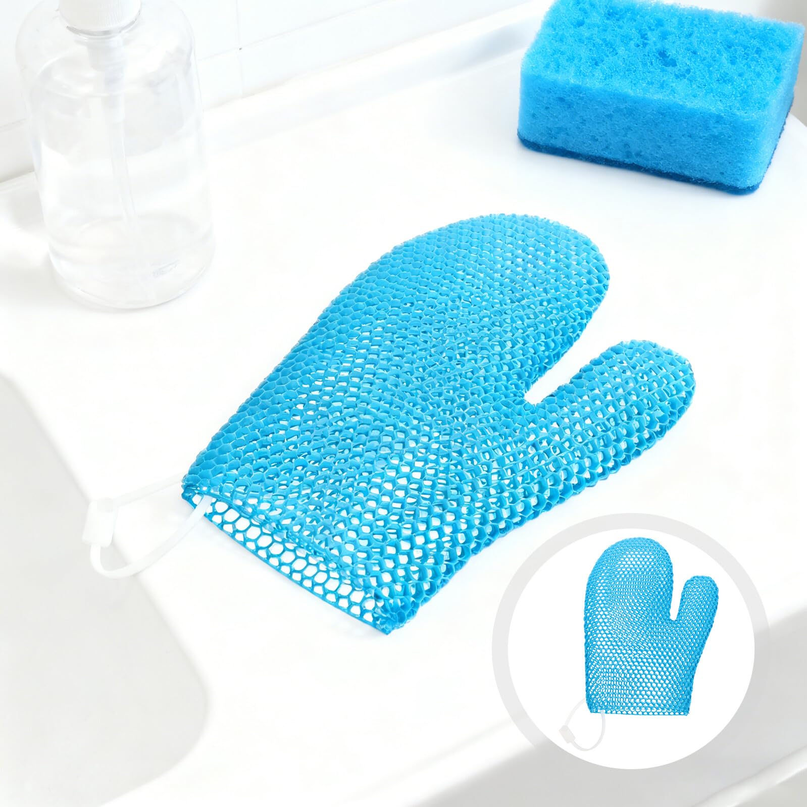 Guante Exfoliante de Ducha de Nido de Abeja Tpu para Baño