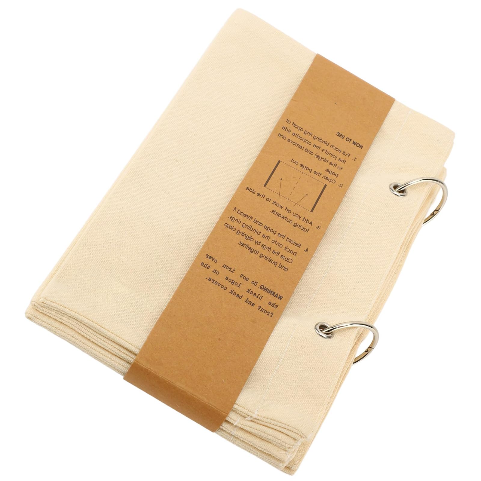 Fabric Art Journal Reinforced Binding Fabric Sketch Book Stitchbook for Drawing Stitching 175x145mm Linen