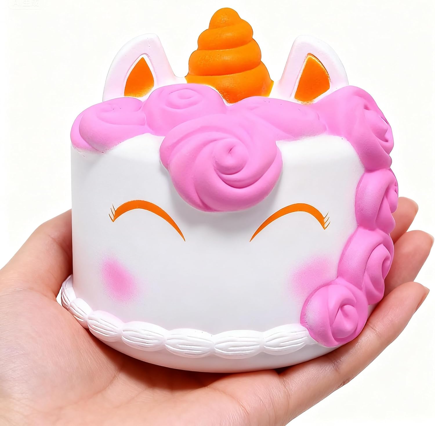 BELLYDOG-Cute Squishy Magical Unicorn Series TPR Squishy Soft Scented Stress Reliever with Wet and Soft Feelings Adorable and Ultra Cute Fidget Toy (Cake)