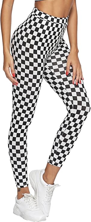 gingham workout leggings