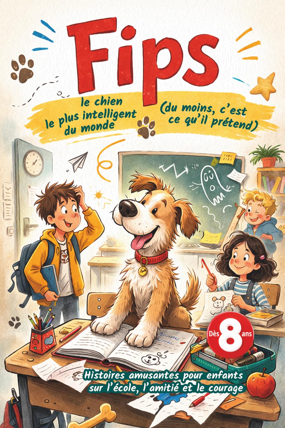 Fips - le chien le plus intelligent du monde (du moins, c’est ce qu’il prétend): Histoires amusantes pour enfants sur l’école, l’amitié et le courage