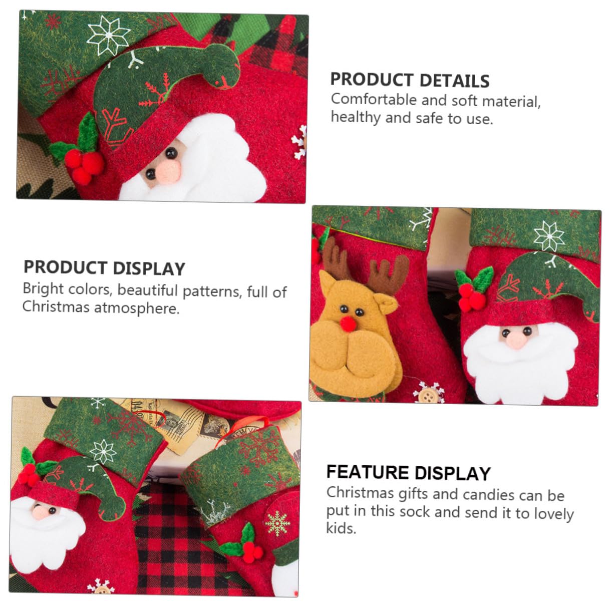 12stücke Teiliges Kleine Geschenktüten Aus Leichtem Faltbarem Material Als Weihnachtsbaum Anhänger Und Deko Für Kamin Und Festtage