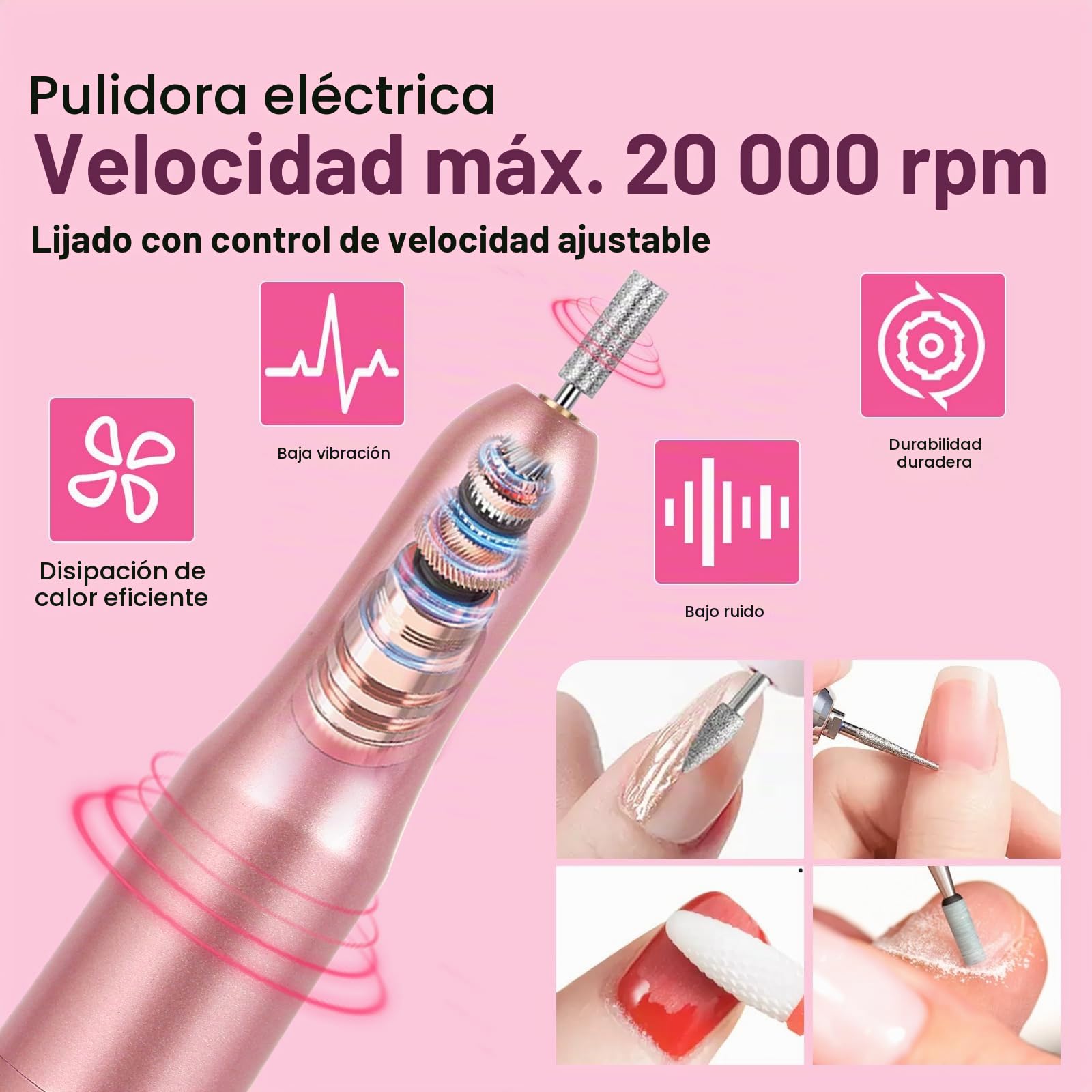 Kit de uñas acrílicas para principiantes con herramientas de decoración todo para principiantes