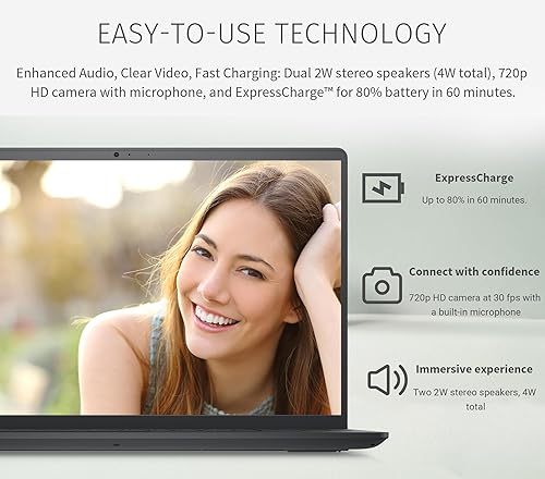 Miniatura 5 de Dell Inspiron 15 3000 - Computadora portátil empresarial, pantalla WVA Full HD de 15.6 pulgadas, Intel Core i3-1115G4, 32 GB de RAM, SSD de 1 TB,