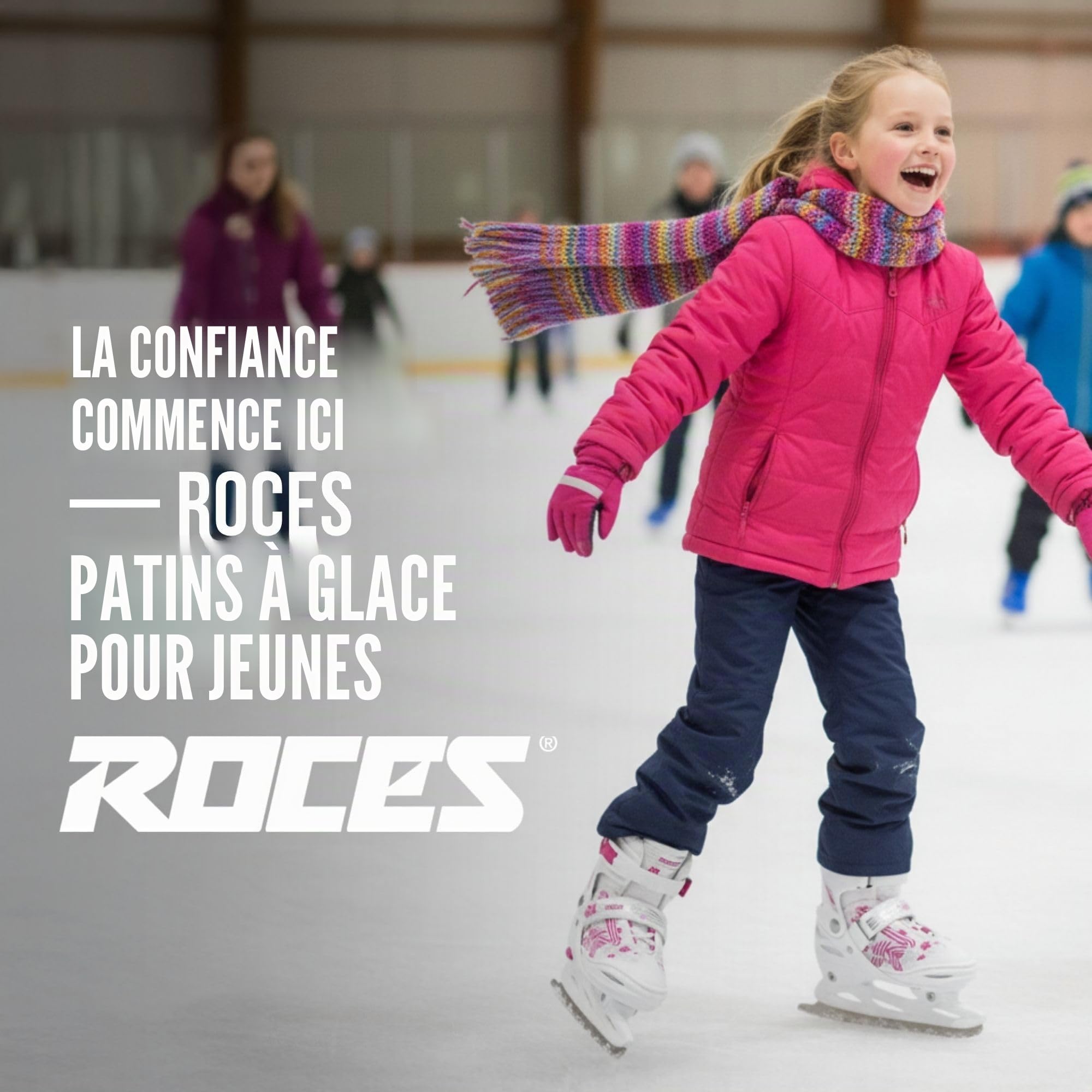 Roces Jokey Ice 3.0 Fille Patins à glace - Ice Skates pour Enfant