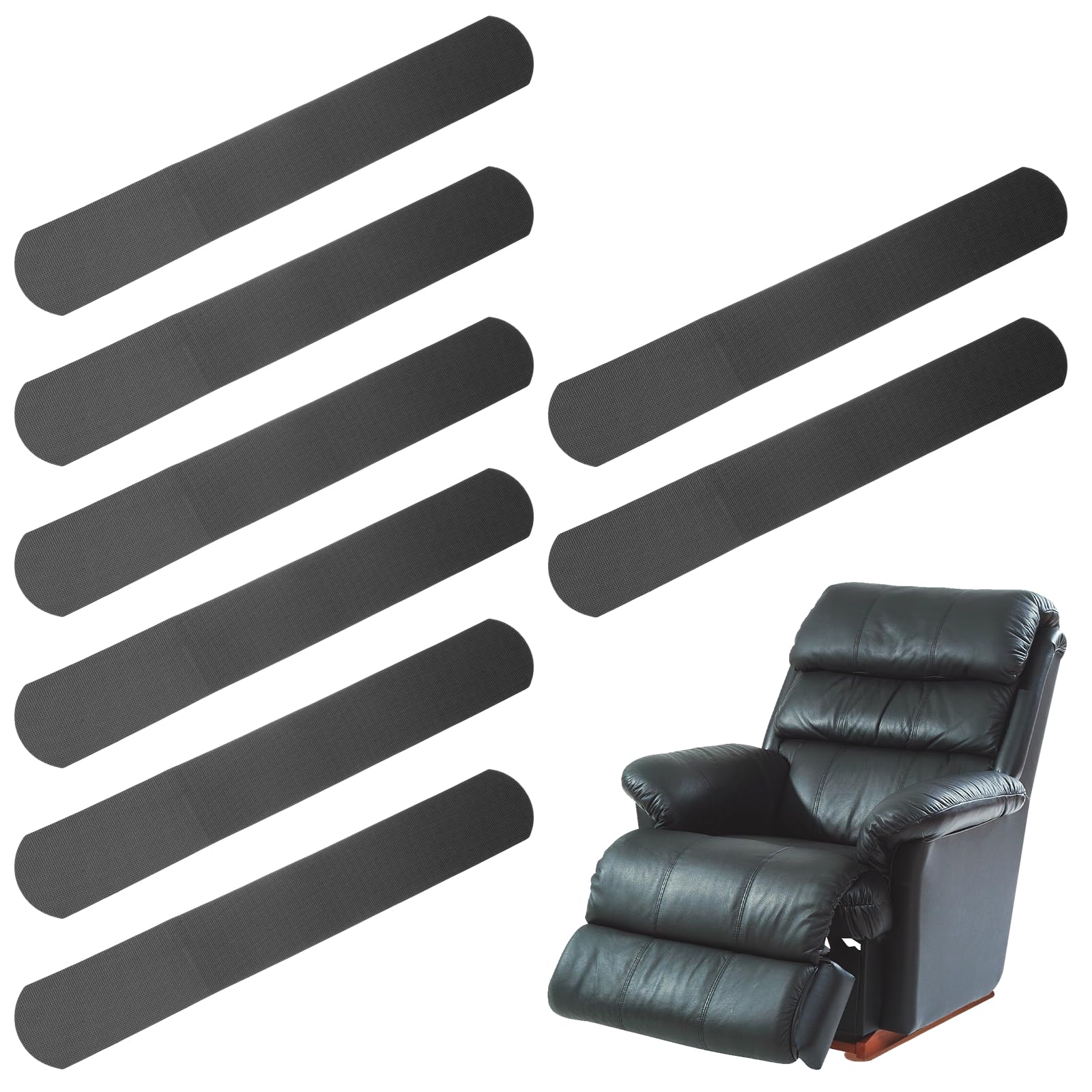 PATIKIL Rounded Corner Anti-Slip Furniture Rail Pads 30x4x3"