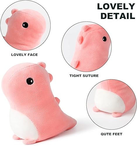 Miniatura 7 de Onsoyours Animal de peluche de dinosaurio con 3 dinosaurios en su barriga 4 piezas de lindos juguetes de almohada de dinosaurio para niños y niñas