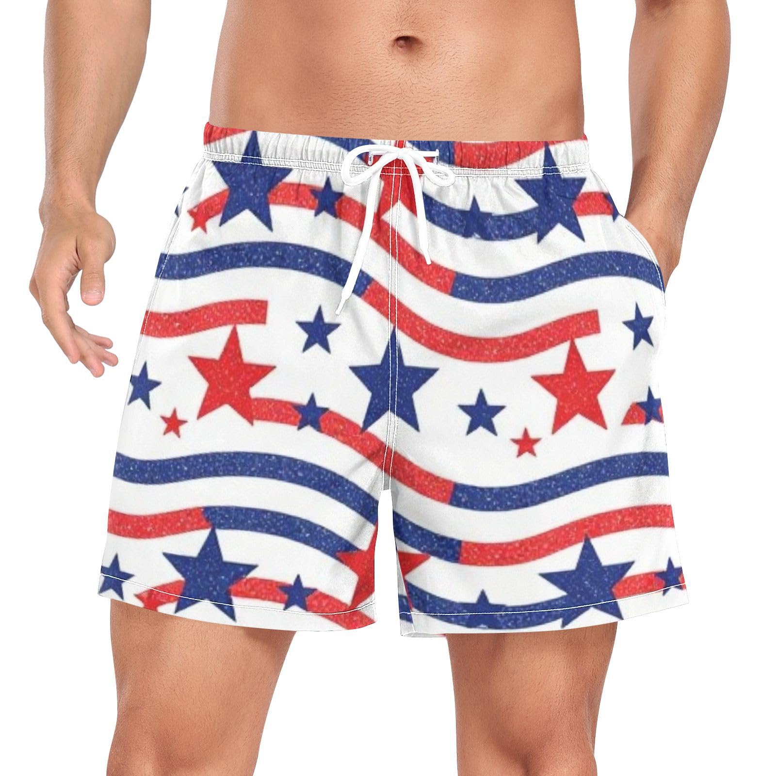 Bañador de secado rápido para hombre pantalones cortos deportivos azul 8