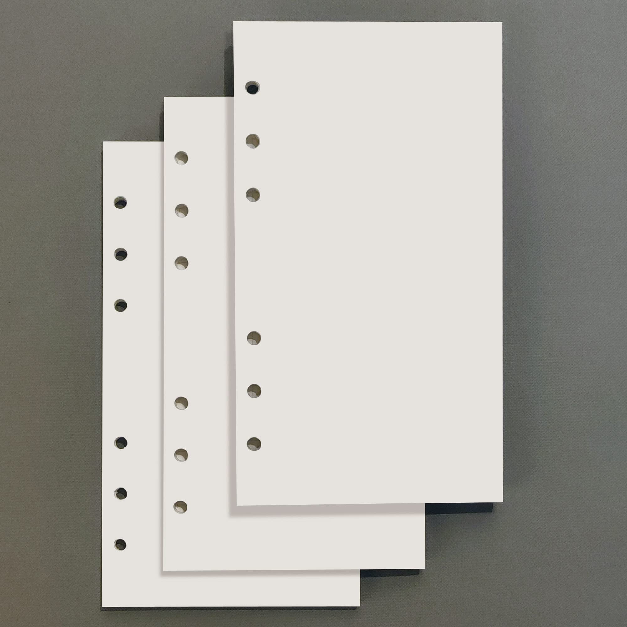 A6 Carta di Ricarica 135 Fogli, Inserti per Planner con Griglia 6 Fori Bianco per Filofax Bullet Journal