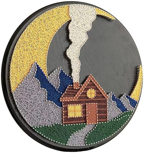 Miniatura 1 de EYANKUNG Kit de manualidades de cuerda 3D para adultos, principiantes, regalo único para mujeres (casa del bosque de 12 pulgadas)