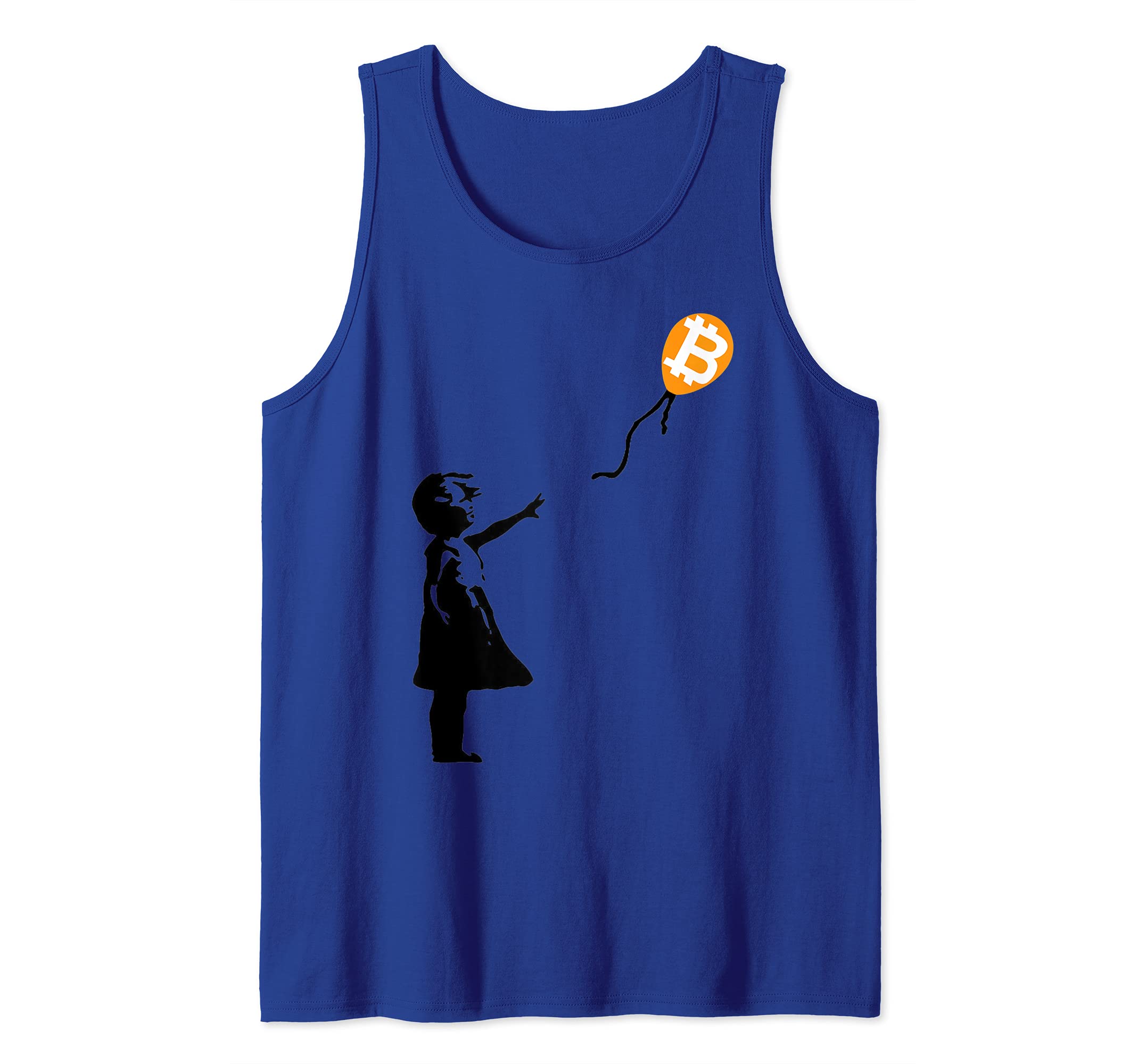 Bitcoin BTC Crypto And Blockchain GiftsGirl with btc balloon crypto bitcoin for cypherpunks Tank Top