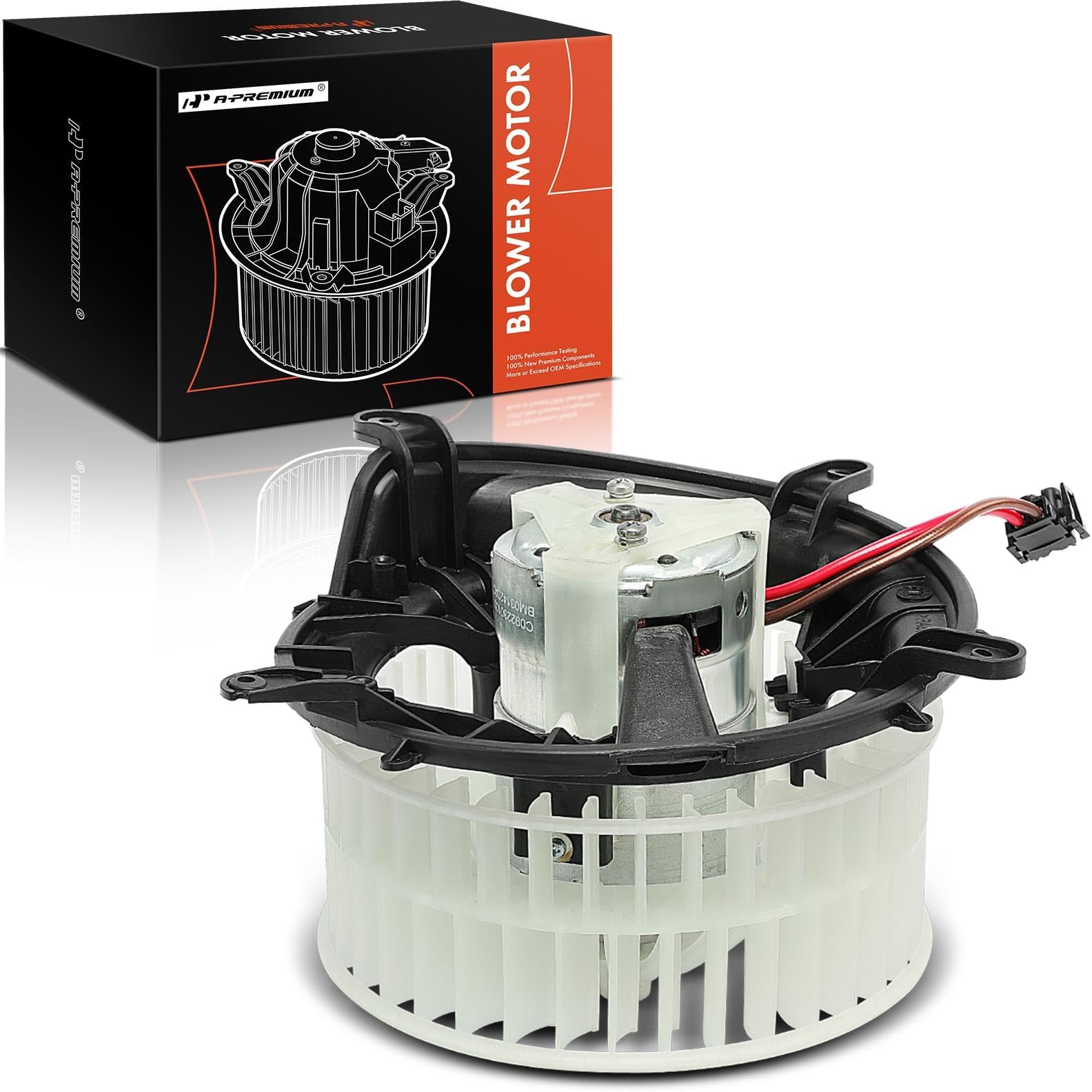 A-Premium Front HVAC Heater Blower Motor Compatible with Mercedes-Benz CL500, CL55 AMG, CL600, CL65 AMG, S350, S430, S500, S55 AMG, S600, S65 AMG - Replace# 2208203142