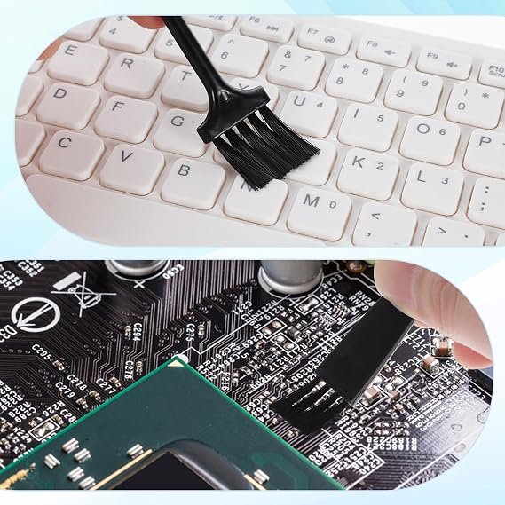 10 Pcs Anti Static Brush Small Keyboard Brush Computer Keyboard Laptop Cleaning Brushes Small Portable Cleaning Brushes for Clean Computer Motherboard Fans Keyboards Camera