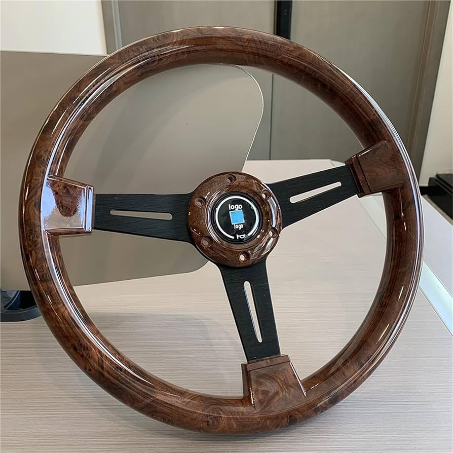 パーツ ALL WOOD Steering Wheel Amazon.com: Wood Film Steering Wheel 350mm Classic Vintage
