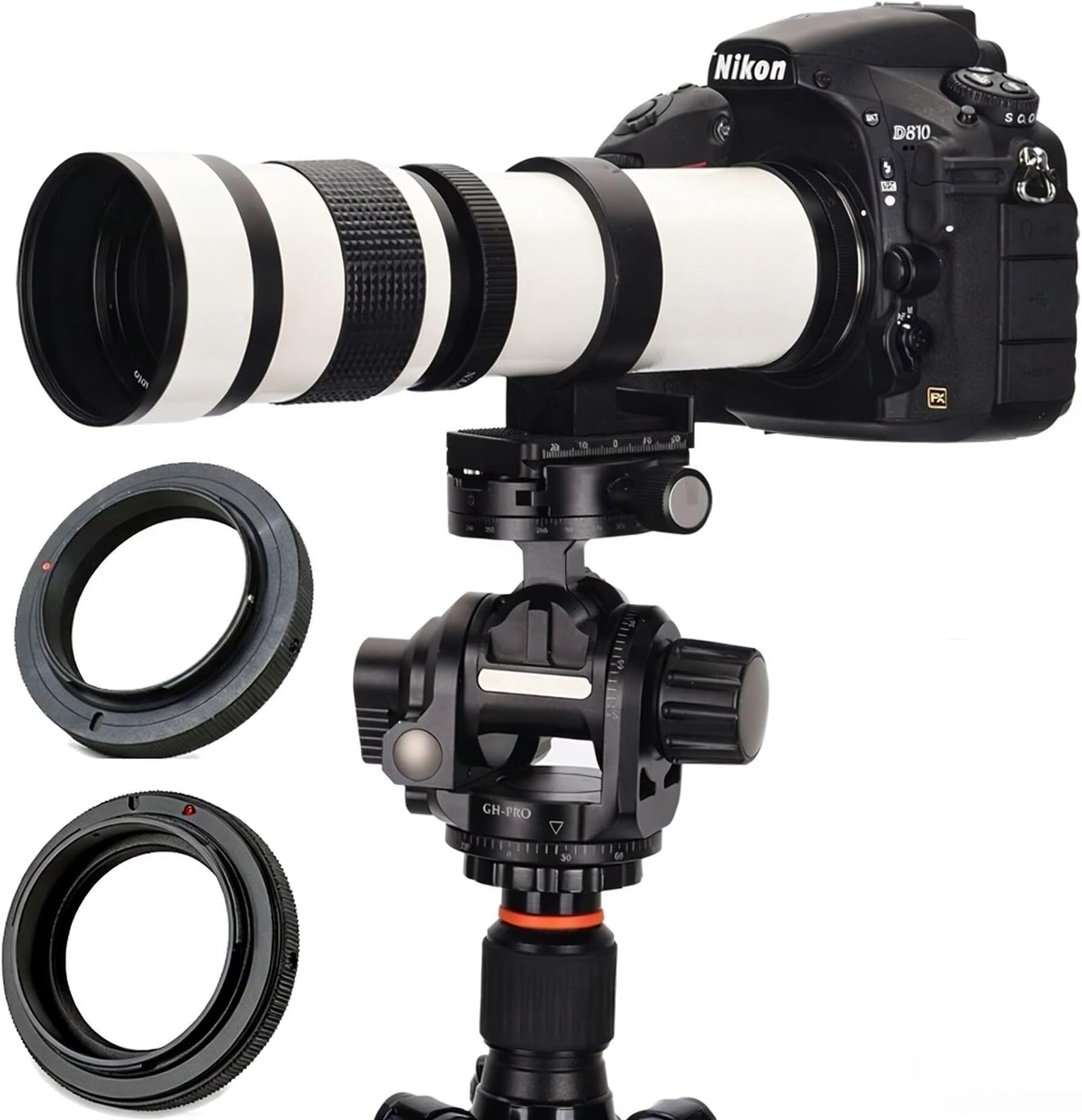 JINTU 420-800mm F8.3 Telephoto Zoom Lens Manual for Canon NIKON SLR Cameras T8i T7i T7 T6 T6s T6i T3i T2i SL3 4000D 2000D 5D Mark IV/6D II/7D 90D 80D D90 60D D5600 D3100 D5200