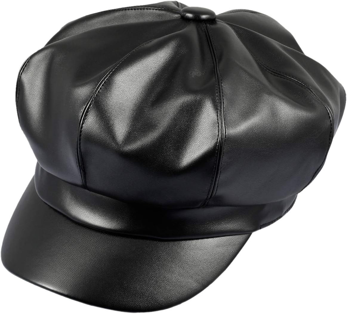 moonsix Newsboy Hat,Plain Cabbie Visor Beret Gatsby Ivy Caps for Women - Image 3