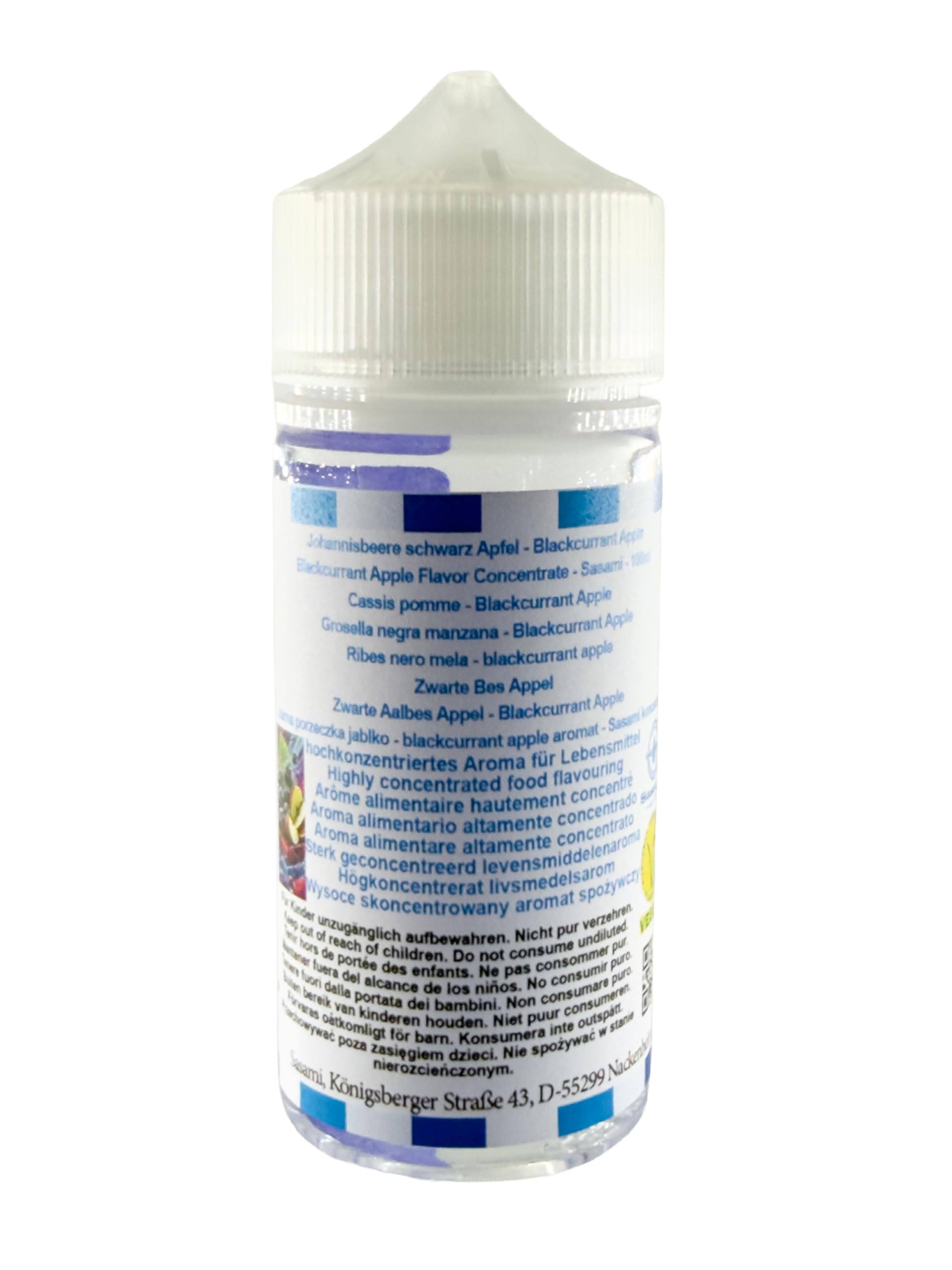 Grosella negra manzana - Blackcurrant Apple aroma - Sasami Konzent - 100ml
