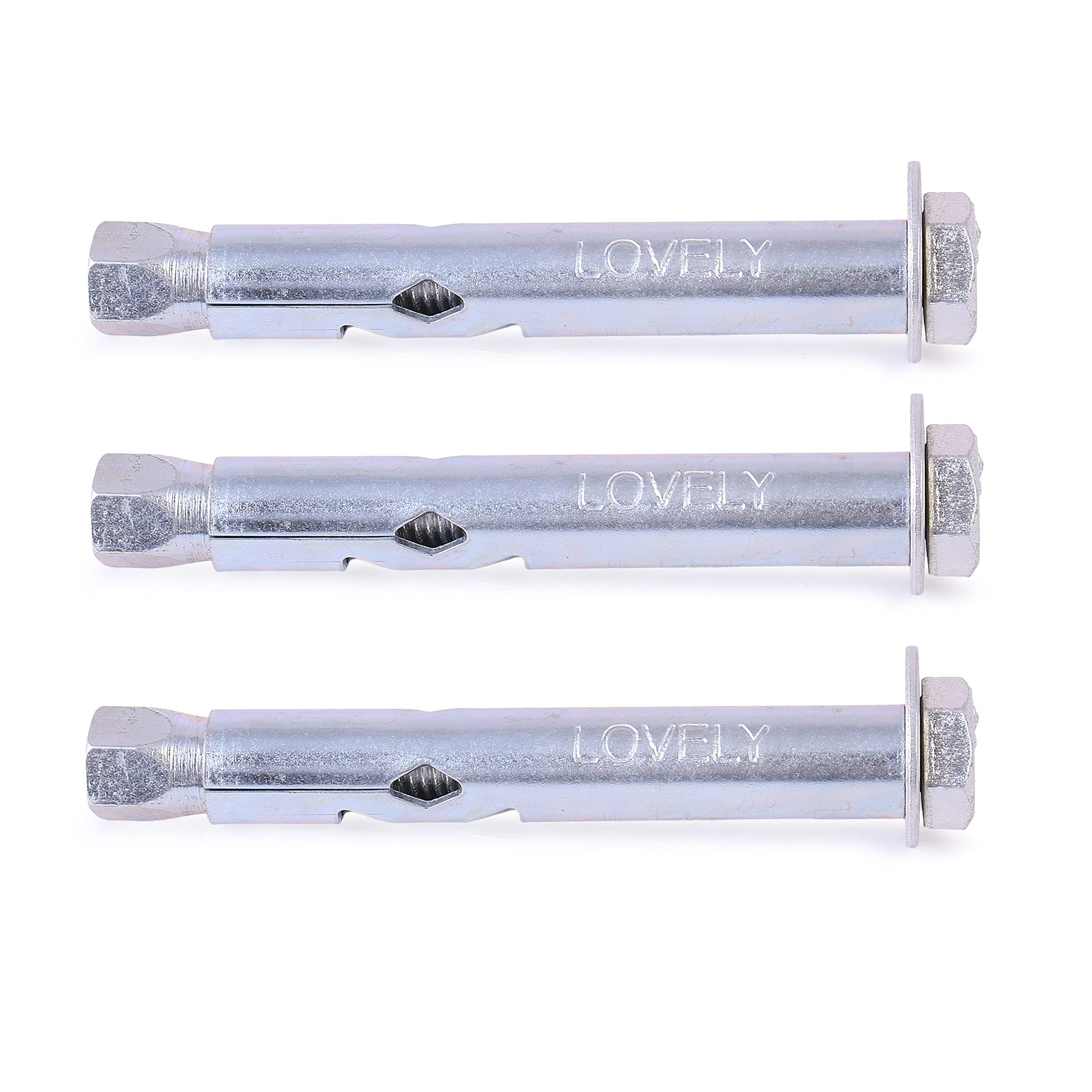 LOVELY® Wedge Expansion Fastener Special Heavy Duty Bolt Size 10 MM Length 200 MM Drill Dia 14 MM (Pack of 3 Pcs.)-image-34