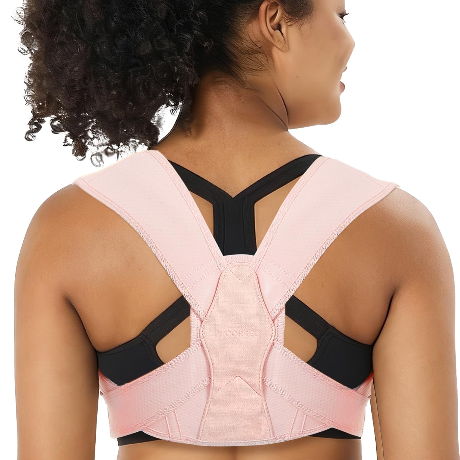 Vicorrect Universal Posture Corrector for Men & Women: Adjustable Upper Back Brace for Clavicle Support, Relieves Neck, Shoulder, and Upper Back Pain – Professional Posture Training Made Comfortable.