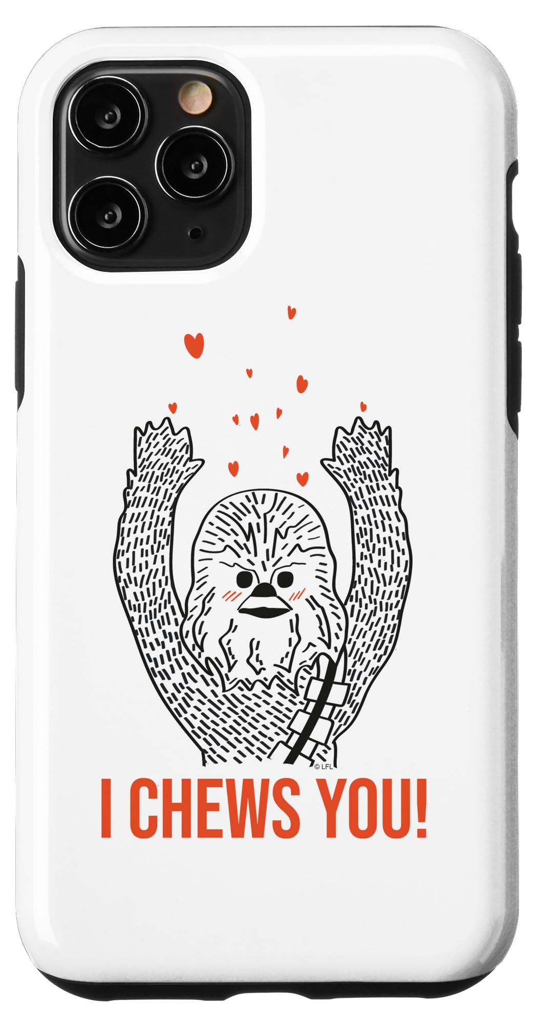 Coque iPhone 11 Pro Star Wars Chewbacca antichoc et rigide motif Saint-Valentin - 4