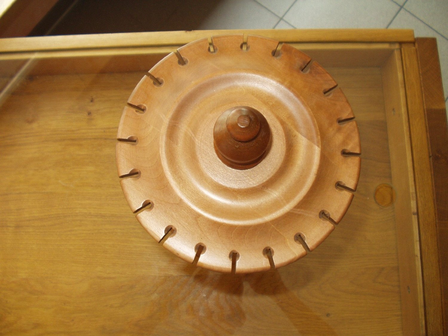 Berk Esoterik Pendelstnder Holz fr 20 Pendel,drehbar,H.ca.35 cm x D.ca.18 cm