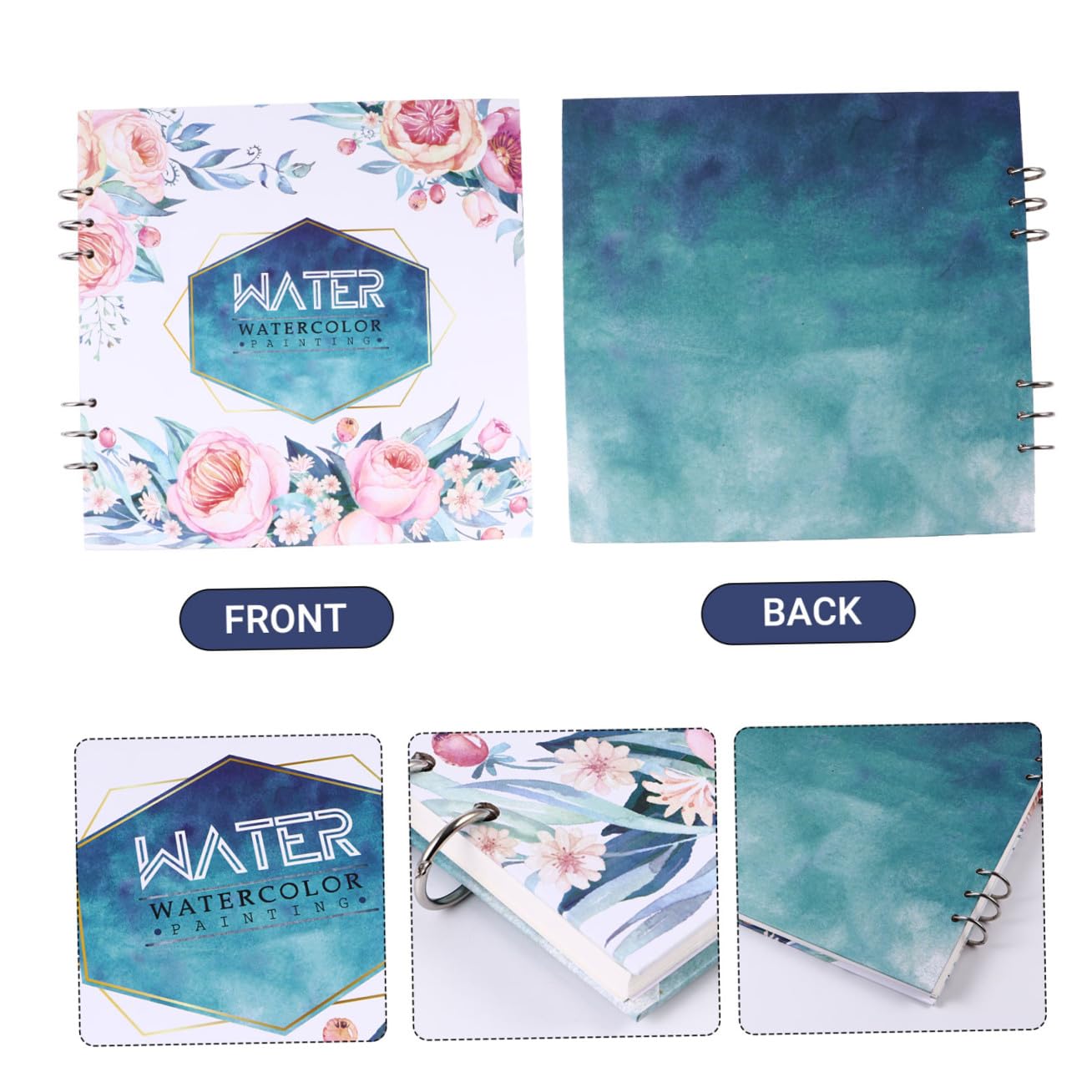 SHINEOFI 1pièce Carnet De Croquis Épais Cahier à Dessin Aquarelle Avec Pages Détachables Pour Artistes Et Étudiants Voyage